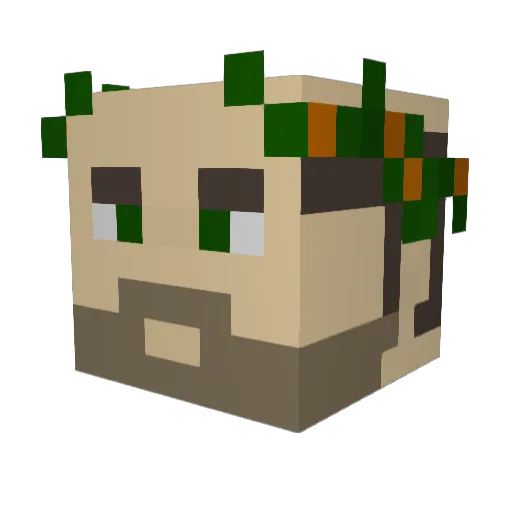 KaneHattrick Minecraft avatar head, 3D render