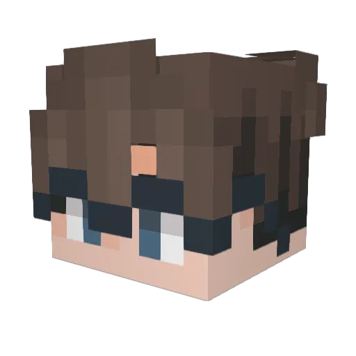 KaneMie Minecraft avatar head, 3D render