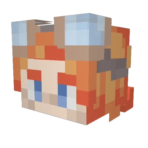 Kane_Tetsu Minecraft avatar head, 3D render