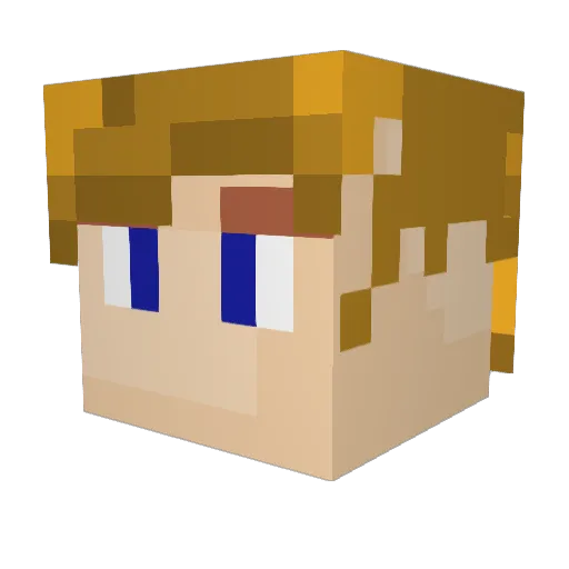 Kanecraft2014 Minecraft avatar head, 3D render