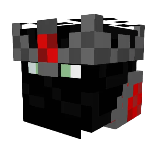 Kaned Minecraft avatar head, 3D render
