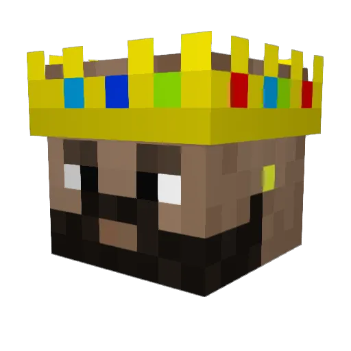 Kaneil Minecraft avatar head, 3D render
