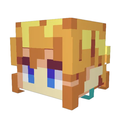 KanekiS3np4i Minecraft avatar head, 3D render