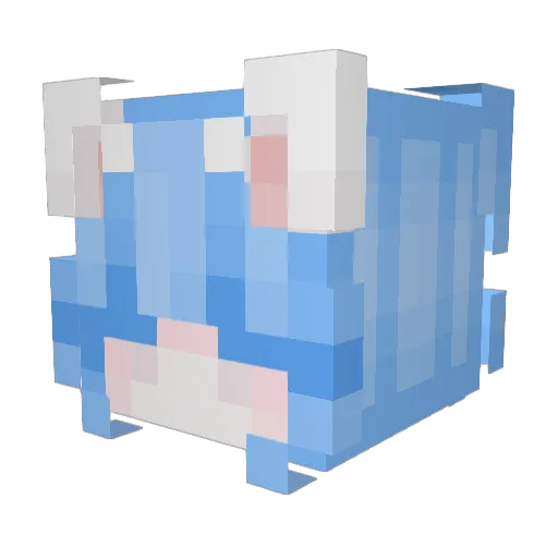 Kaneki_79 Minecraft avatar head, 3D render