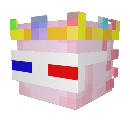 Kanelbucket Minecraft avatar head, 3D render