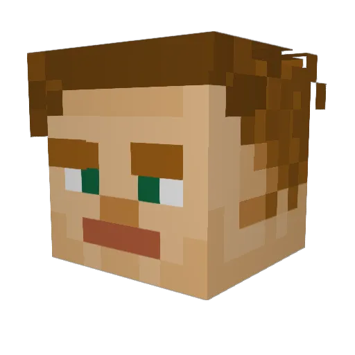 Kanelipulla368 Minecraft avatar head, 3D render