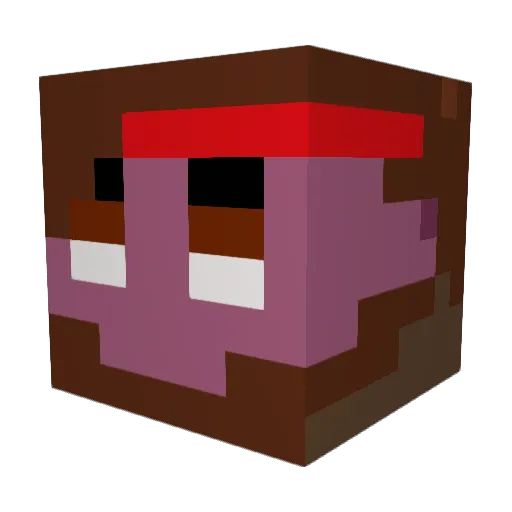 KaneoLP Minecraft avatar head, 3D render