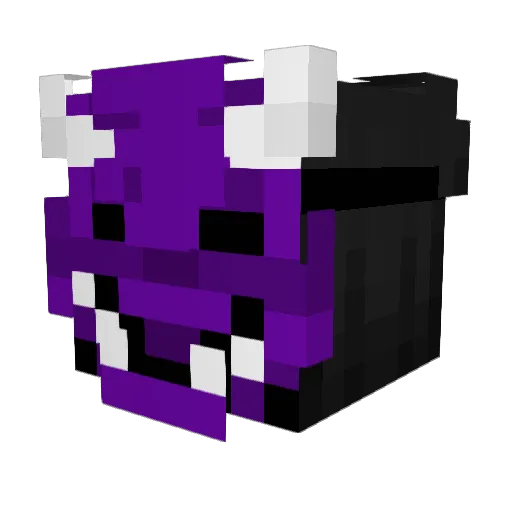 KaneshiGhost Minecraft avatar head, 3D render