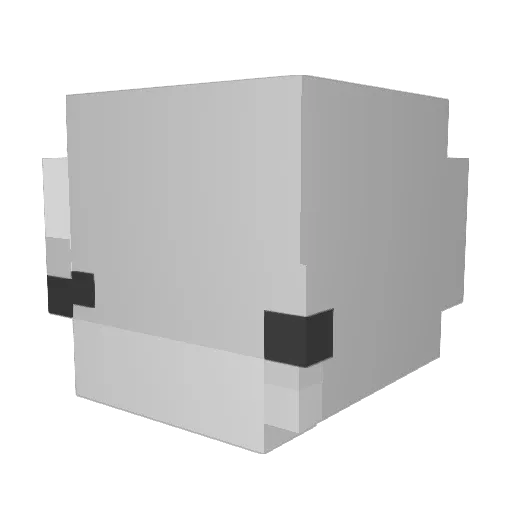 Kaneshon Minecraft avatar head, 3D render