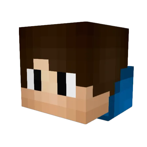 Kanesthetics Minecraft avatar head, 3D render