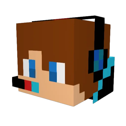 Kang20900 Minecraft avatar head, 3D render