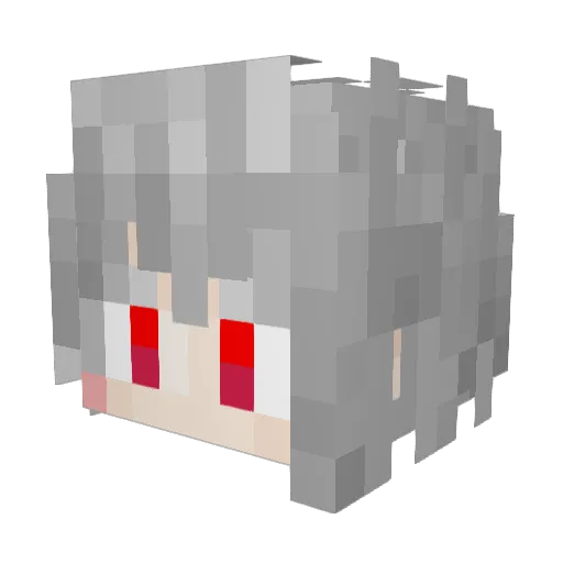 KangNi Minecraft avatar head, 3D render