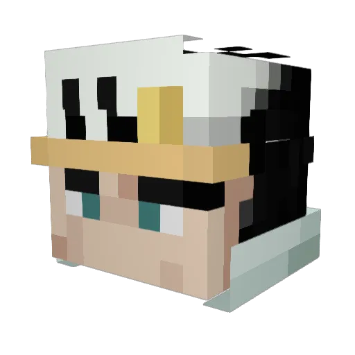 KangTaeo Minecraft avatar head, 3D render