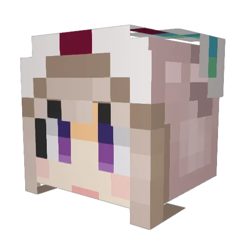 KangYoung Minecraft avatar head, 3D render