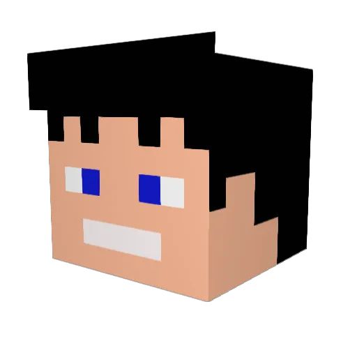 Kang_34 Minecraft avatar head, 3D render