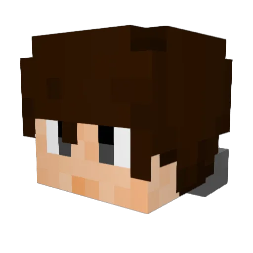 Kang_Bin Minecraft avatar head, 3D render