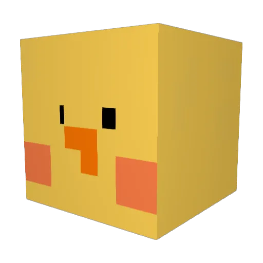Kang_minseo Minecraft avatar head, 3D render