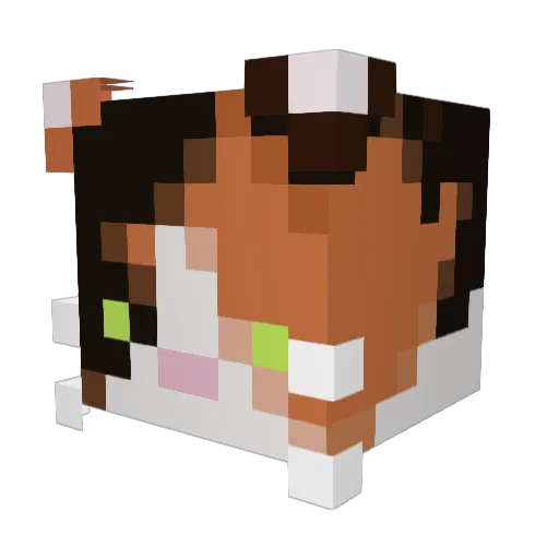 KangarooKris Minecraft avatar head, 3D render