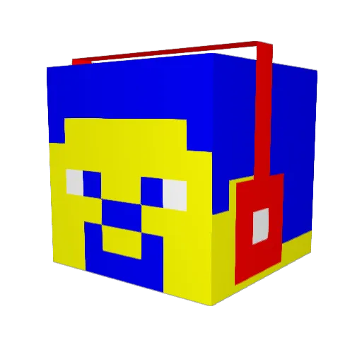 KangarooMage Minecraft avatar head, 3D render