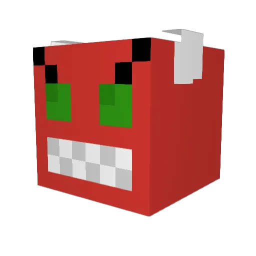 Kangaroo_climber Minecraft avatar head, 3D render