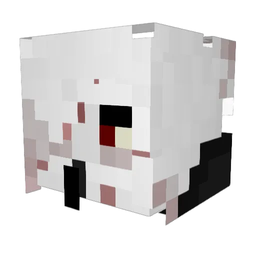 Kangaroobatch Minecraft avatar head, 3D render