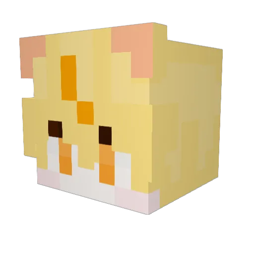 Kangdagyo Minecraft avatar head, 3D render