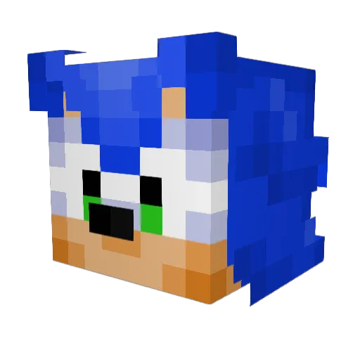 Kangdom Minecraft avatar head, 3D render