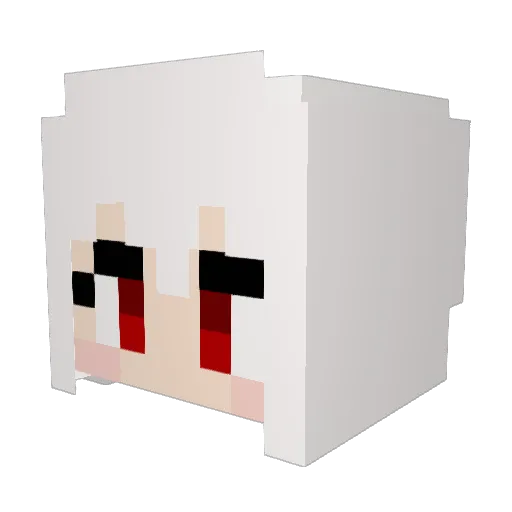 Kangsunny Minecraft avatar head, 3D render