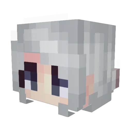 KaniDoLuck Minecraft avatar head, 3D render