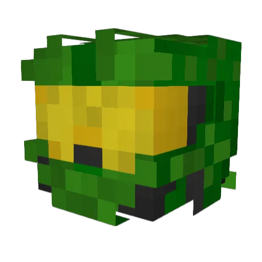 Kanidan Minecraft avatar head, 3D render