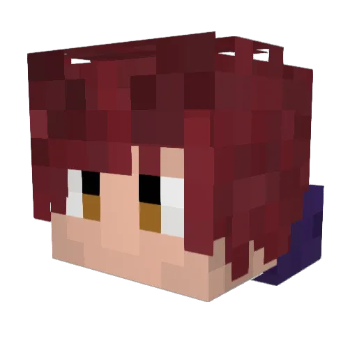 Kanies47 Minecraft avatar head, 3D render