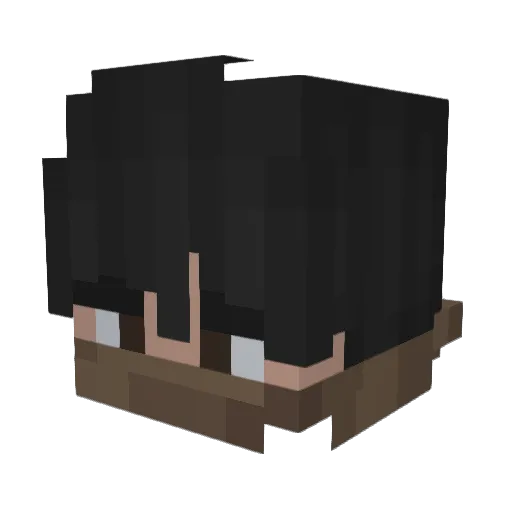 Kanik444 Minecraft avatar head, 3D render