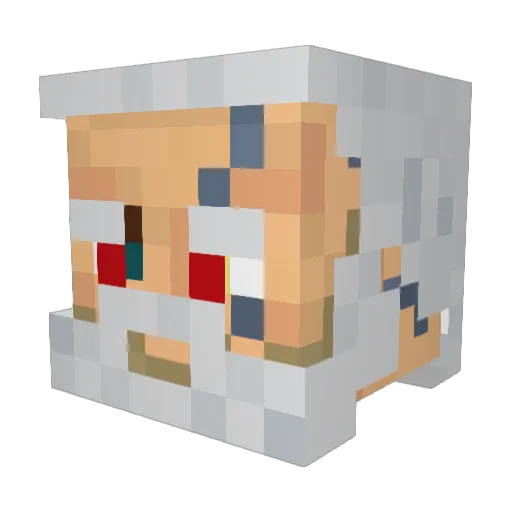 Kanimerion Minecraft avatar head, 3D render