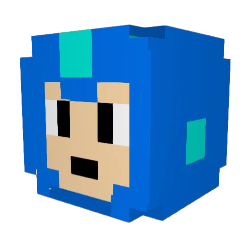 Kaninstuvning Minecraft avatar head, 3D render