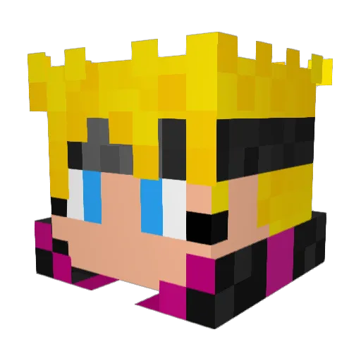 Kanistaboy Minecraft avatar head, 3D render