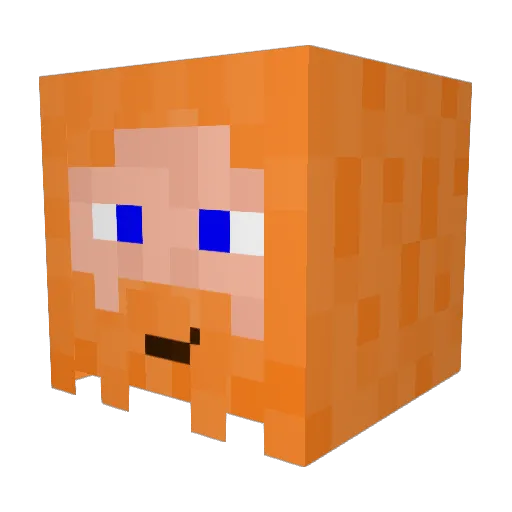 Kanisteri Minecraft avatar head, 3D render