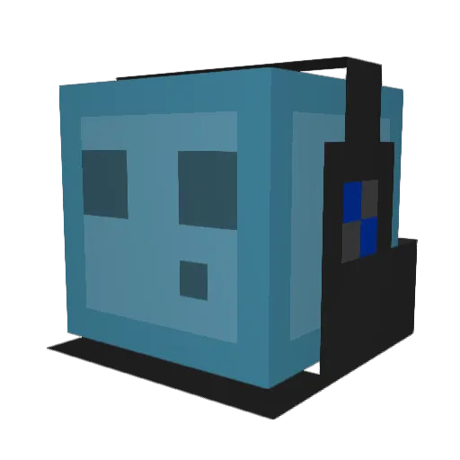 Kanji1990 Minecraft avatar head, 3D render
