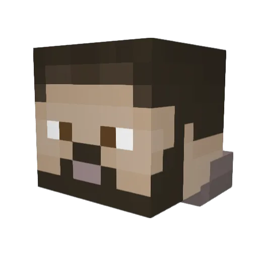 Kanjostarr Minecraft avatar head, 3D render