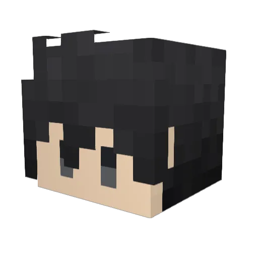 Kankan72 Minecraft avatar head, 3D render