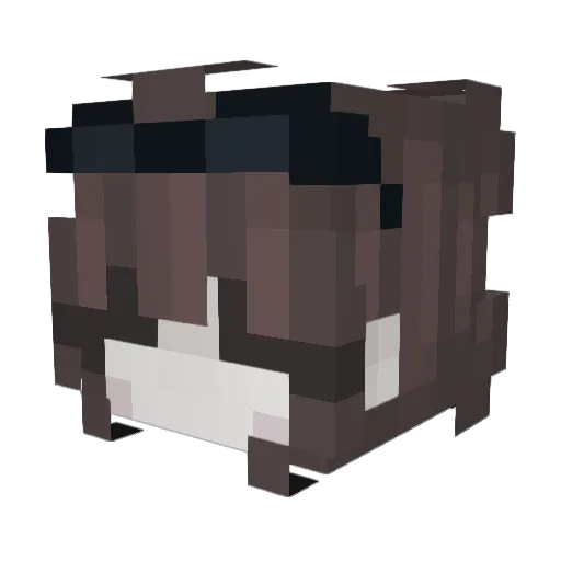 Kanna89 Minecraft avatar head, 3D render