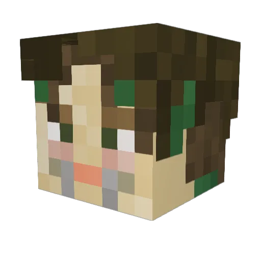 Kannasur567 Minecraft avatar head, 3D render