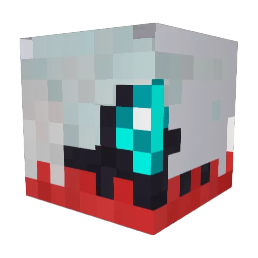 Kannell Minecraft avatar head, 3D render