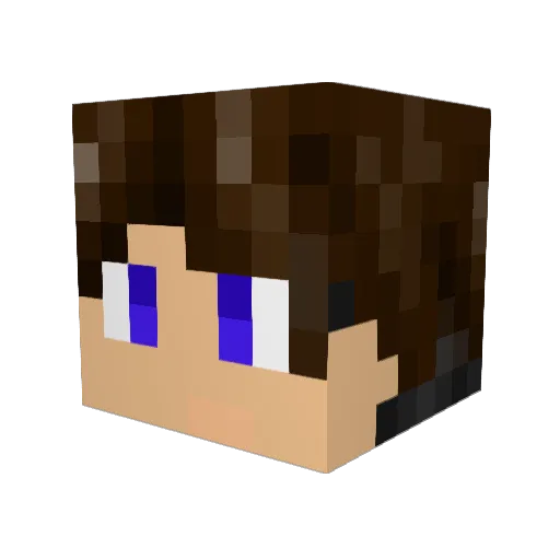 KannibaleHD Minecraft avatar head, 3D render