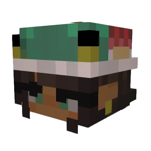 Kannnac Minecraft avatar head, 3D render