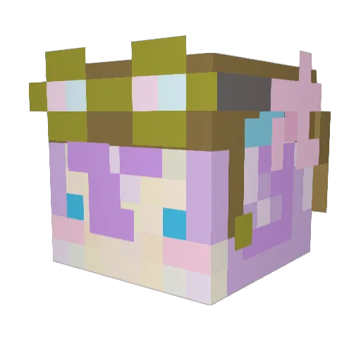 Kannyagon_inkya Minecraft avatar head, 3D render
