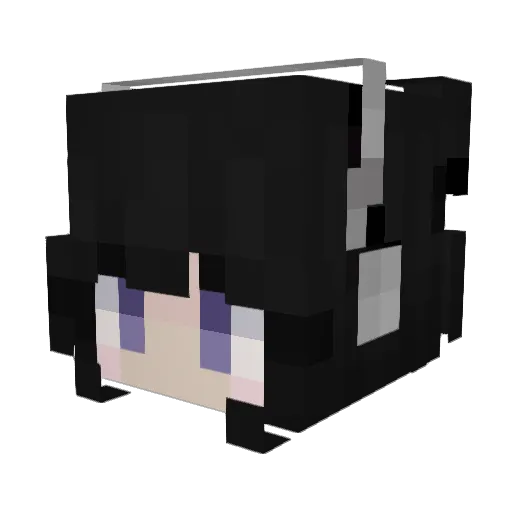 Kannzh Minecraft avatar head, 3D render