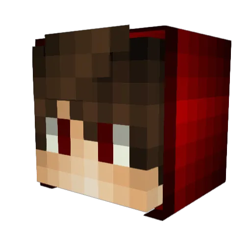 Kanobi88 Minecraft avatar head, 3D render