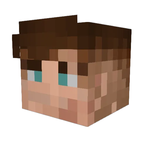 Kanoka62 Minecraft avatar head, 3D render