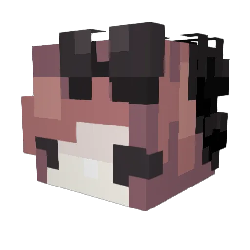 Kanoku108 Minecraft avatar head, 3D render