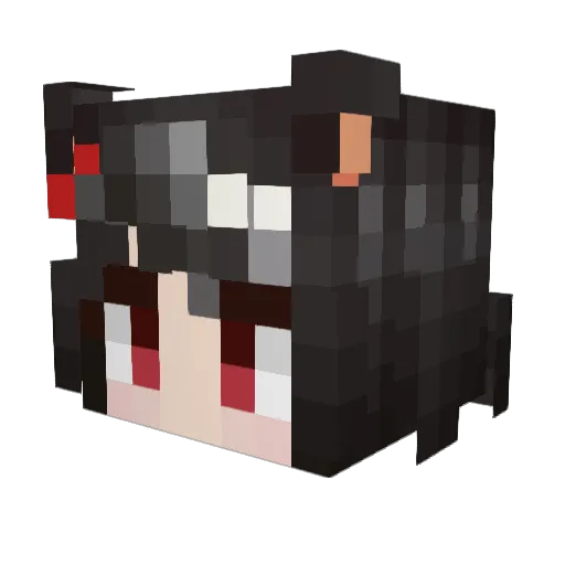 KanonHeart Minecraft avatar head, 3D render
